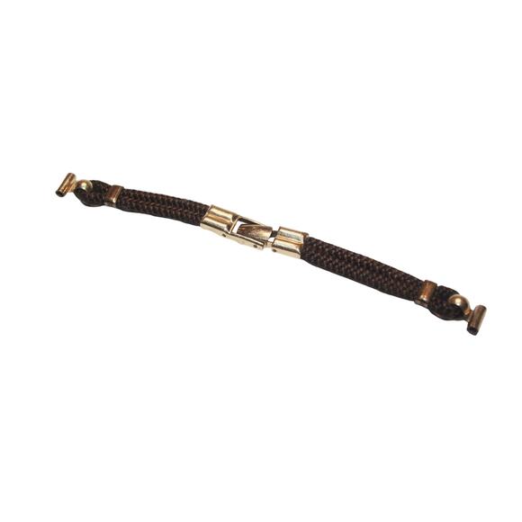 Antique Edwardian Rolled Gold Woven Human Hair Mourning Wrist Watch Band main image 9